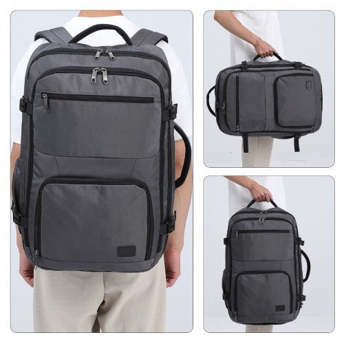 EM2207 - Kono Multifunctional Portable Travel Backpack Cabin Luggage Bag - Grey - Easy Luggage