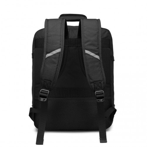 EM2231M - Kono Lightweight Cabin Bag Travel Business Backpack - Black - Easy Luggage