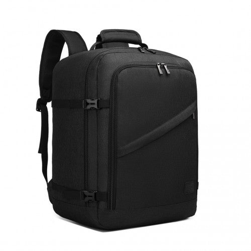 EM2231M - Kono Lightweight Cabin Bag Travel Business Backpack - Black - Easy Luggage
