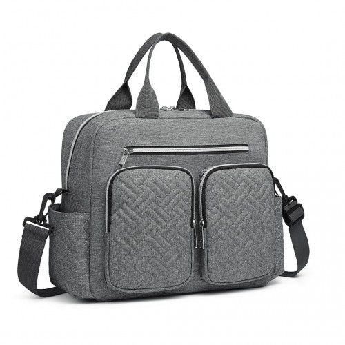 EQ2248 - Kono Durable And Functional Changing Tote Bag - Grey - Easy Luggage
