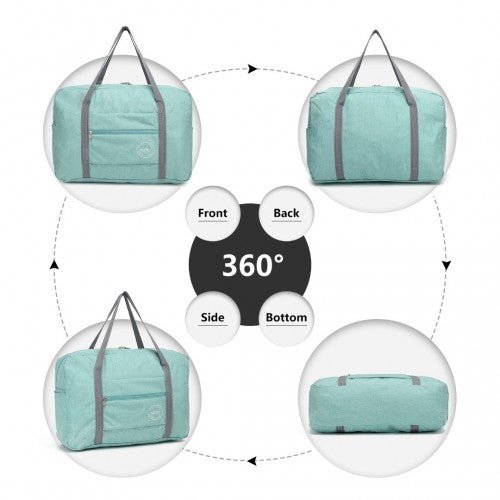 EQ2256 - Kono Foldable Waterproof Storage Travel Handbag - Green - Easy Luggage