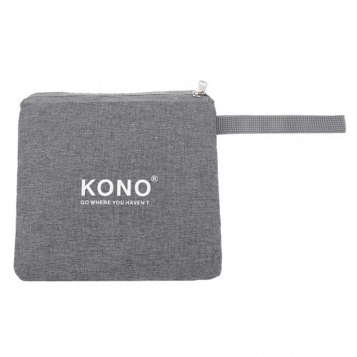 EQ2308 - Kono Foldable Waterproof Storage Cabin Travel Handbag - Grey - Easy Luggage