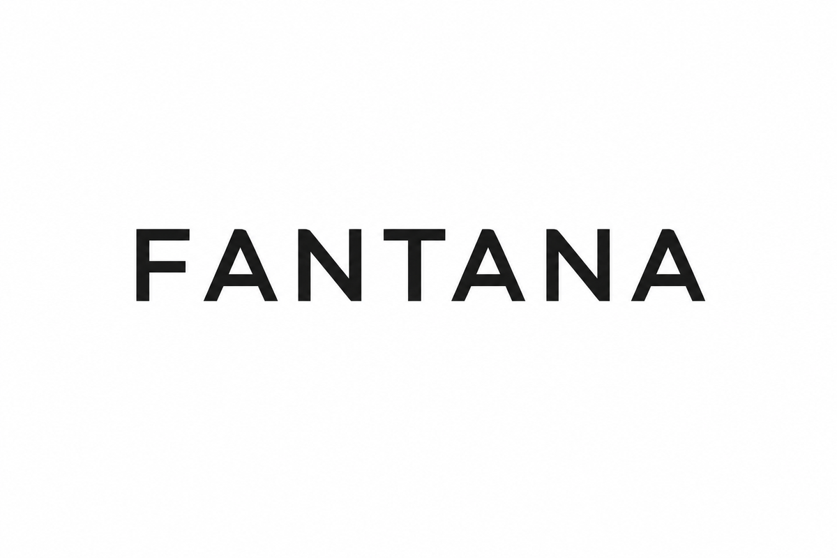FANTANA, écriture simple noire