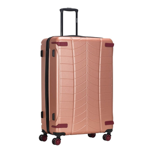 Fantana Polypropylene 4 Wheels Hard Shell Cabin, Ultra Light - Anti - Theft Zipper More Sizes Availaible Rose Gold - Easy Luggage