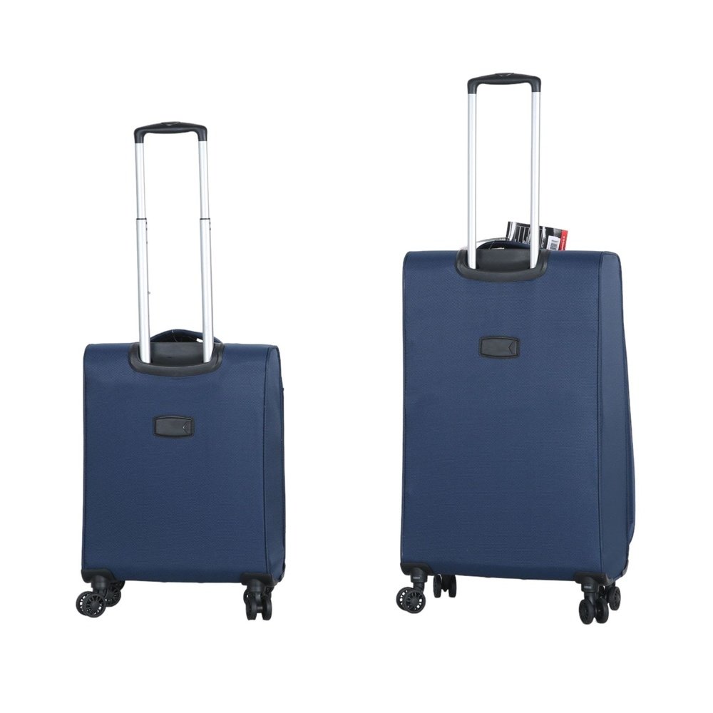 Fantana Super Light Soft Shell 4 - Wheels Expandable Luggage with Multiple Pockets Navy - Easy Luggage