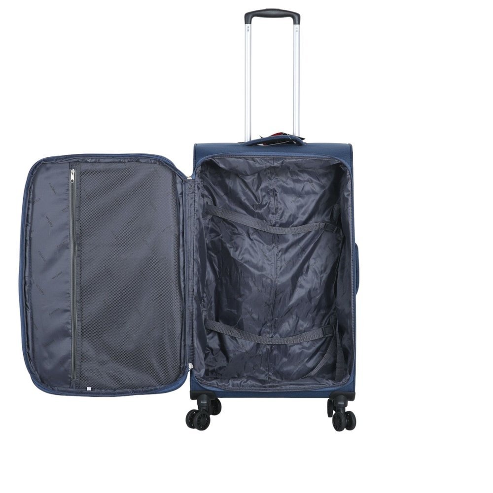 Fantana Super Light Soft Shell 4 - Wheels Expandable Luggage with Multiple Pockets Navy - Easy Luggage