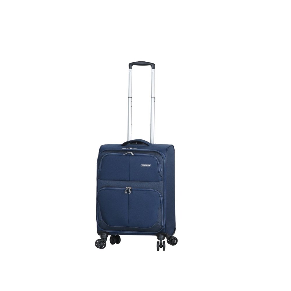 Fantana Super Light Soft Shell 4 - Wheels Expandable Luggage with Multiple Pockets Navy - Easy Luggage