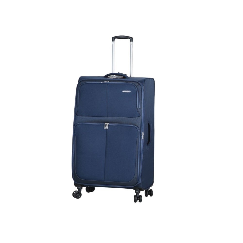 Fantana Super Light Soft Shell 4 - Wheels Expandable Luggage with Multiple Pockets Navy - Easy Luggage