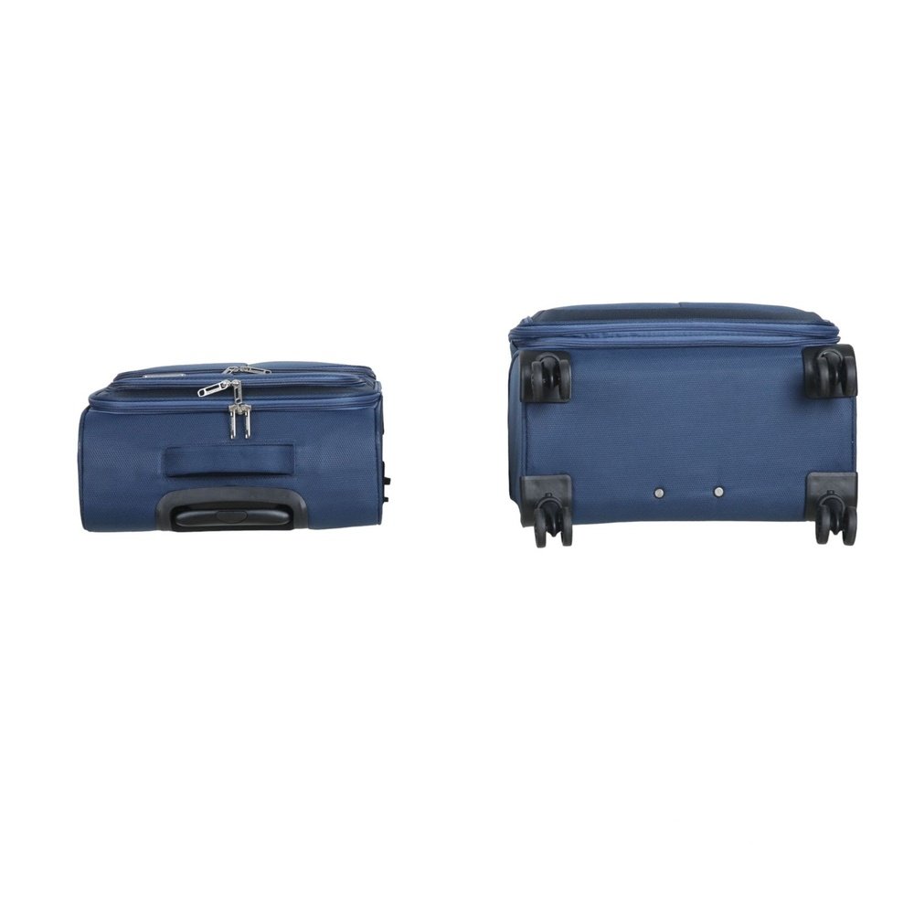 Fantana Super Light Soft Shell 4 - Wheels Expandable Luggage with Multiple Pockets Navy - Easy Luggage