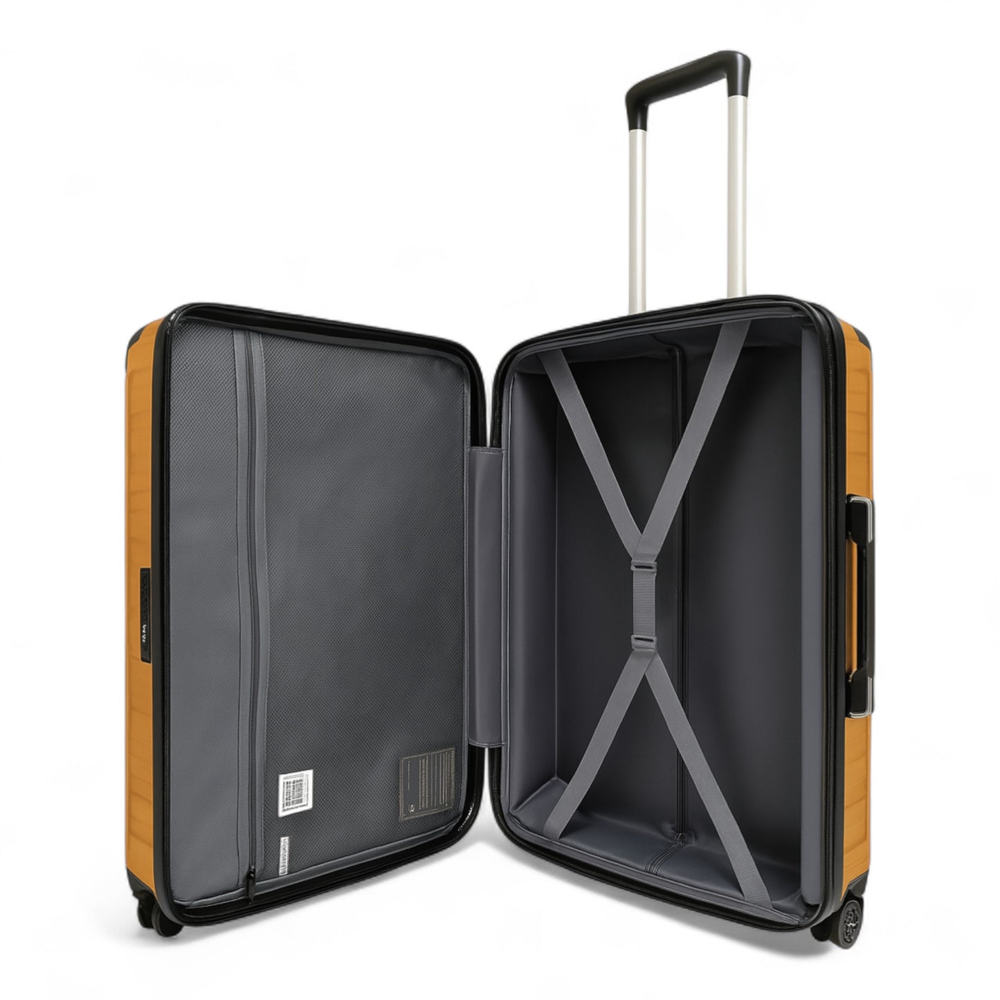 Fantana Premium Expandable Luggage - Hard Shell Polycarbonate, 360° Spinners, TSA Lock - Golden