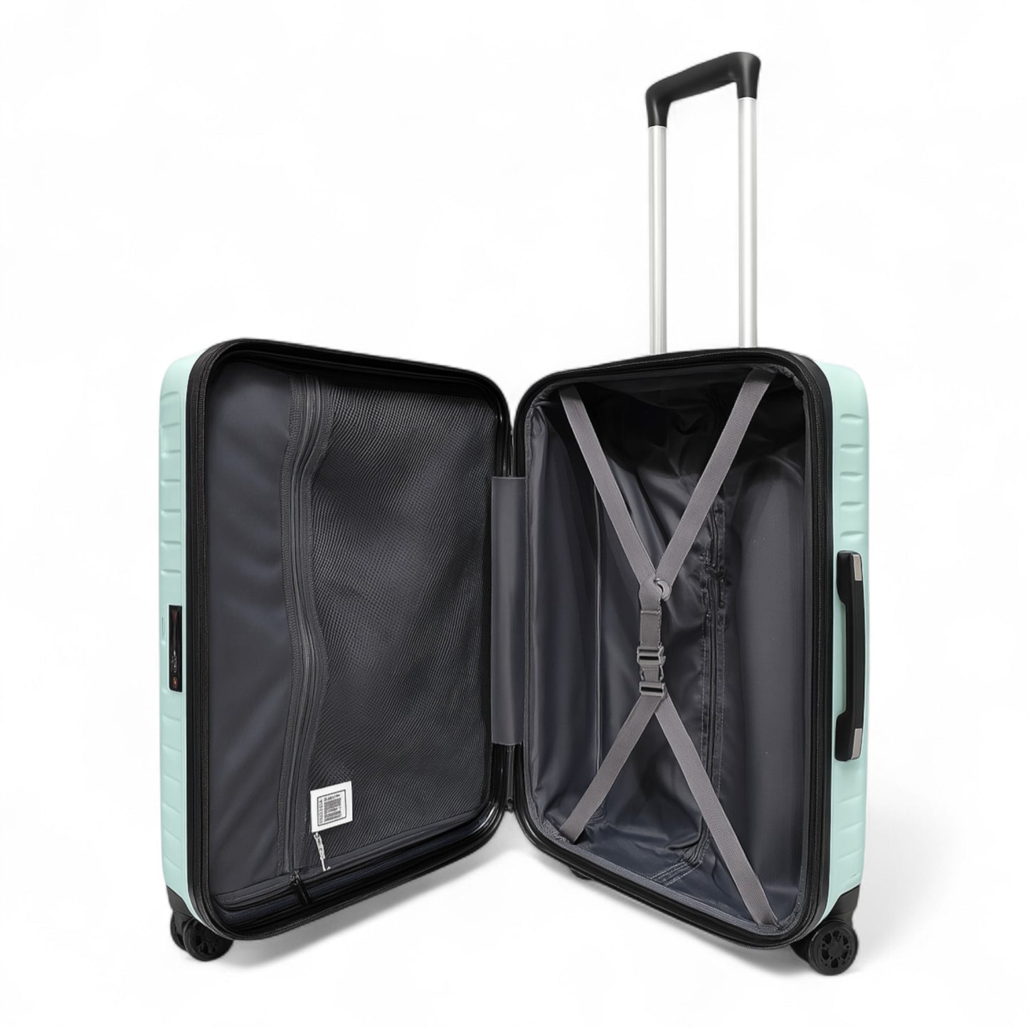 Fantana Premium Expandable Luggage - Hard Shell Polycarbonate, 360° Spinners, TSA Lock - Light Green
