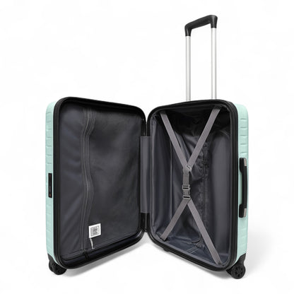 Fantana Premium Expandable Luggage - Hard Shell Polycarbonate, 360° Spinners, TSA Lock - Light Green
