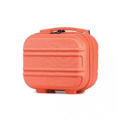 K1871 - 1L - Kono 12 Inch Lightweight Hard Shell ABS Vanity Case - Coral - Easy Luggage