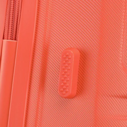 K1871 - 1L - Kono 12 Inch Lightweight Hard Shell ABS Vanity Case - Coral - Easy Luggage