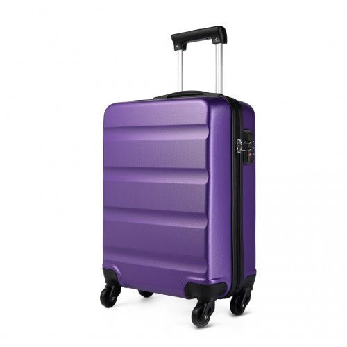 K1991 - 1L - Kono 19 Inch Horizontal Design ABS Hard Shell Suitcase With TSA Lock - Purple - Easy Luggage