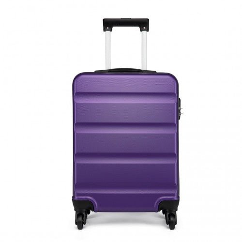 K1991 - 1L - Kono 19 Inch Horizontal Design ABS Hard Shell Suitcase With TSA Lock - Purple - Easy Luggage