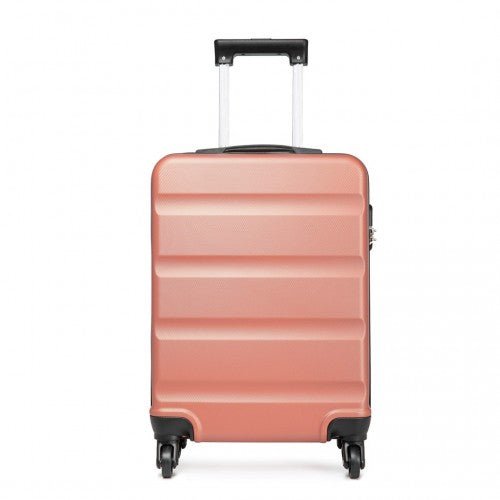 K1991 - 1L - Kono 20 Inch Horizontal Design ABS Hard Shell Suitcase With TSA Lock - Nude - Easy Luggage