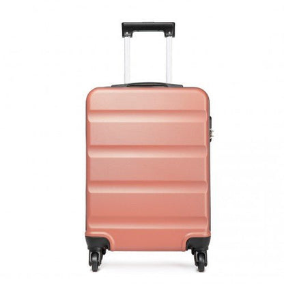 K1991 - 1L - Kono 20 Inch Horizontal Design ABS Hard Shell Suitcase With TSA Lock - Nude - Easy Luggage