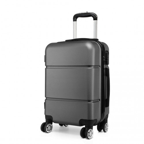 K1995L - Kono Hard Shell ABS Carry On Suitcase 20 Inch - Grey - Easy Luggage