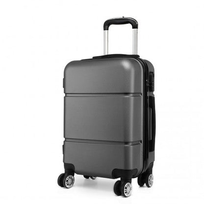 K1995L - Kono Hard Shell ABS Carry On Suitcase 20 Inch - Grey - Easy Luggage