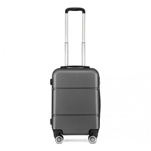 K1995L - Kono Hard Shell ABS Carry On Suitcase 20 Inch - Grey - Easy Luggage
