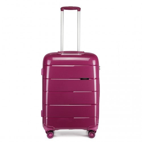 K1997L - KONO 24 INCH HARD SHELL PP SUITCASE - PURPLE - Easy Luggage