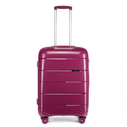 K1997L - KONO 24 INCH HARD SHELL PP SUITCASE - PURPLE - Easy Luggage