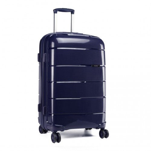 K1997L - KONO 28 INCH HARD SHELL PP SUITCASE - NAVY - Easy Luggage