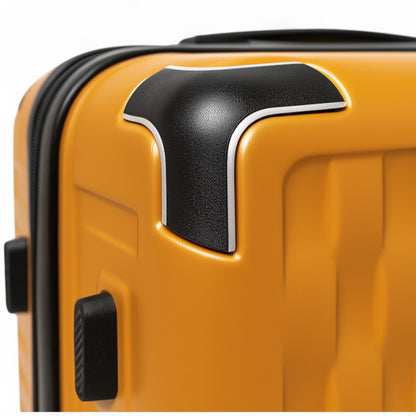 Fantana Premium Expandable Luggage - Hard Shell Polycarbonate, 360° Spinners, TSA Lock - Golden