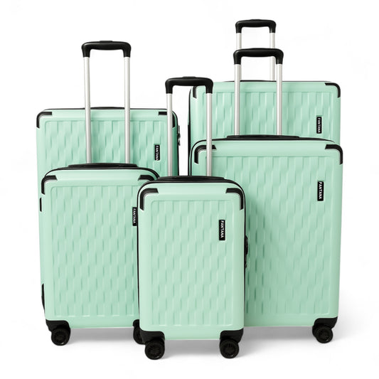 Fantana Premium Expandable Luggage - Hard Shell Polycarbonate, 360° Spinners, TSA Lock - Light Green