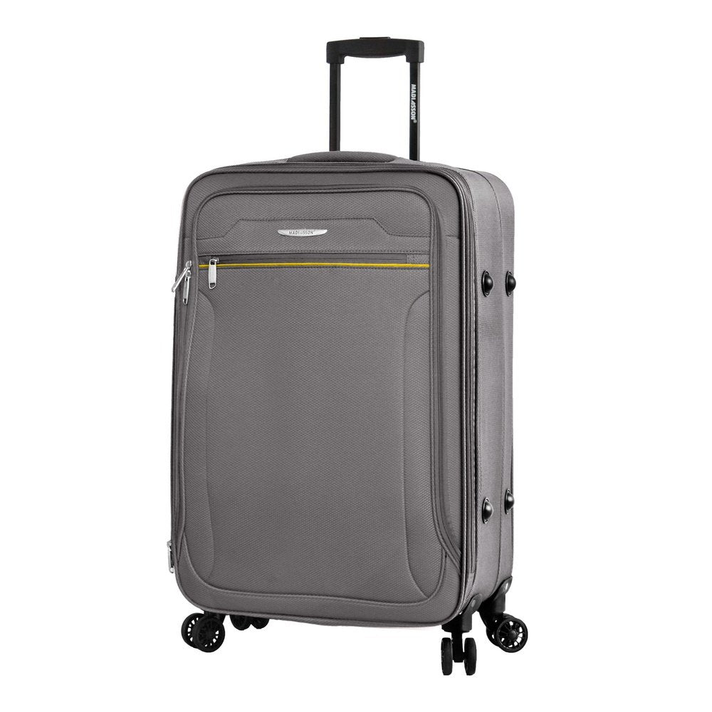 Easy Luggage Madisson's Grey Soft Shell Luggage : Xs to Large Sizes, Lightweight Suitcase, Duffle Bag, and Wheeled Holdall - Now on Sale!