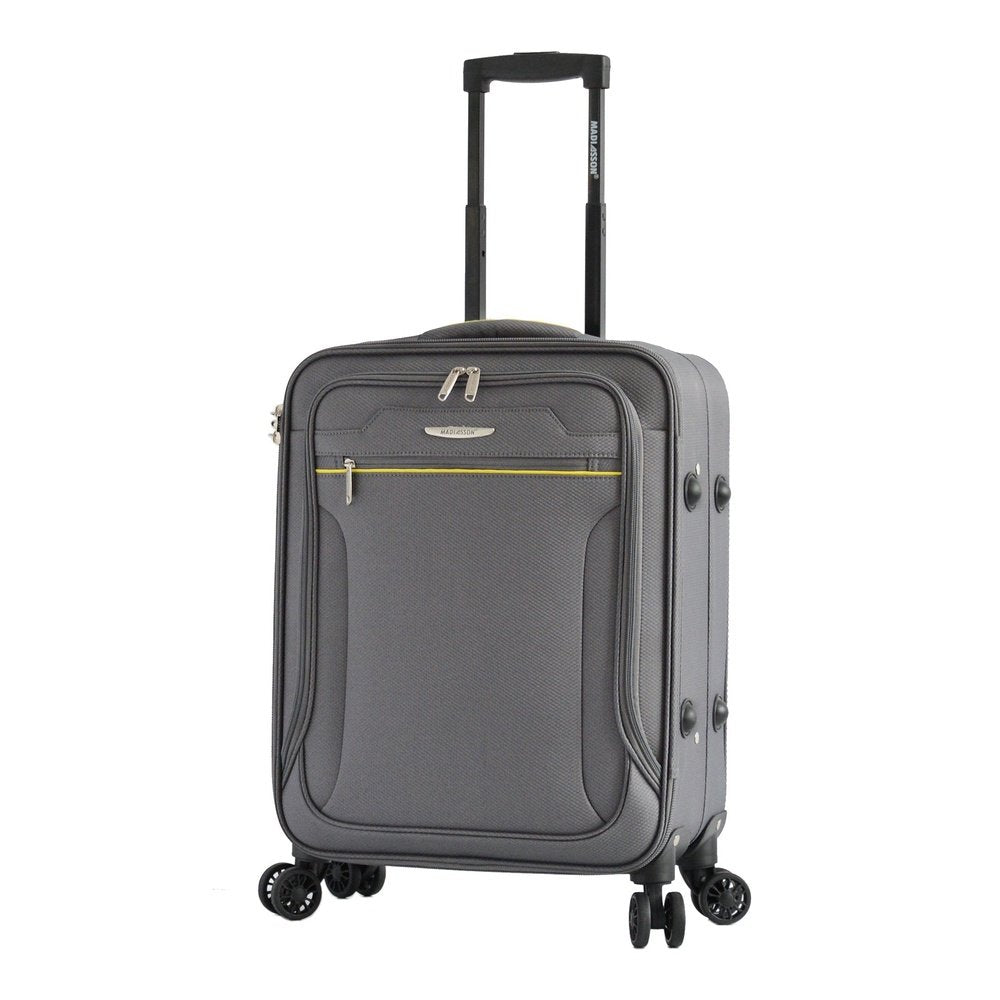 Easy Luggage Madisson's Grey Soft Shell Luggage : Xs to Large Sizes, Lightweight Suitcase, Duffle Bag, and Wheeled Holdall - Now on Sale!