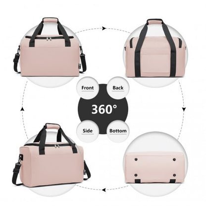 Easy Luggage E2016S - Kono Structured Travel Duffle Bag - Pink