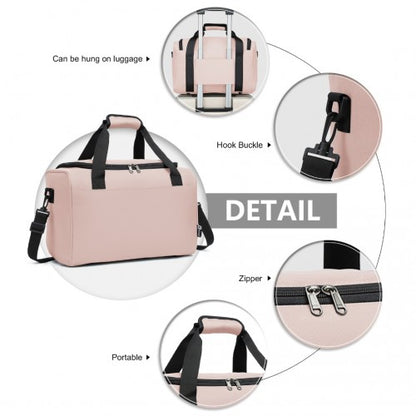 Easy Luggage E2016S - Kono Structured Travel Duffle Bag - Pink