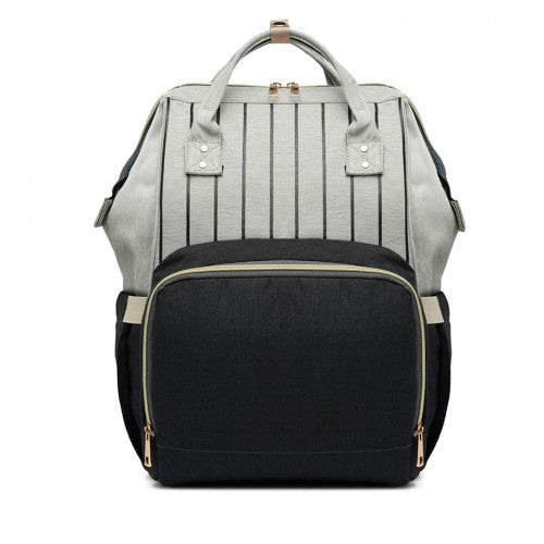 Easy Luggage E6814 - MISS LULU MULTI FUNCTION BABY DIAPER CHANGING BACKPACK - BLACK