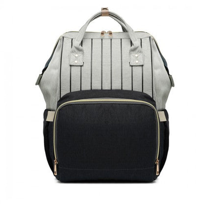Easy Luggage E6814 - MISS LULU MULTI FUNCTION BABY DIAPER CHANGING BACKPACK - BLACK