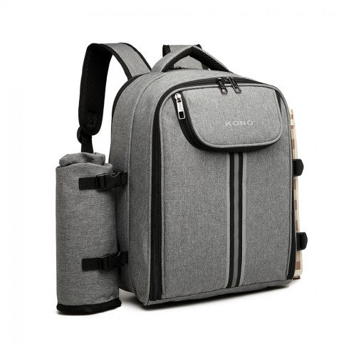 Easy Luggage E6915 - Kono Canvas Picnic Backpack - Grey