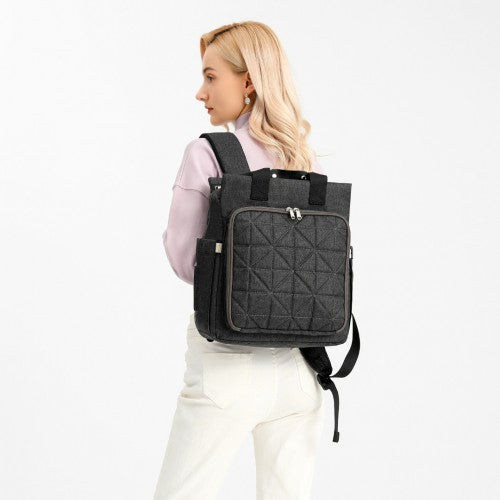 Easy Luggage EM2105 - Kono Simple Lightweight Maternity Changing Bag - Black