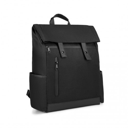 Easy Luggage EM2114 - Kono Waterproof Large Capacity School Laptop Backpack - Black