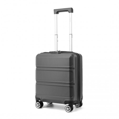 Easy Luggage K1871-1L - Kono ABS 16 Inch Sculpted Horizontal Design Cabin Luggage - Grey
