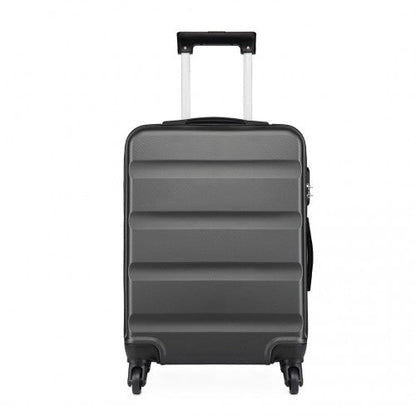 Easy Luggage K1991-1L - Kono 24 Inch Horizontal Design ABS Hard Shell Suitcase With TSA Lock - Grey
