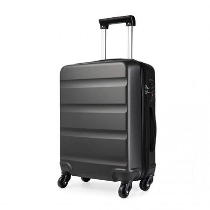 Easy Luggage K1991-1L - Kono 24 Inch Horizontal Design ABS Hard Shell Suitcase With TSA Lock - Grey