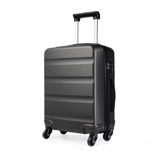 Easy Luggage K1991-1L - Kono 24 Inch Horizontal Design ABS Hard Shell Suitcase With TSA Lock - Grey
