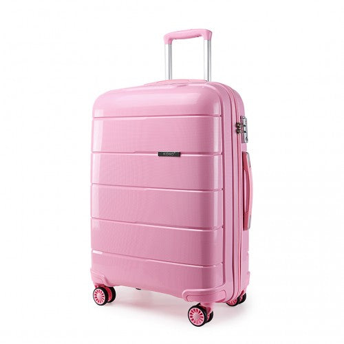 Easy Luggage K1997L - KONO 28 INCH HARD SHELL PP SUITCASE - PINK