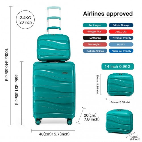 K2094L Kono 14 20 Inch Lightweight Polypropylene Hard Shell 2