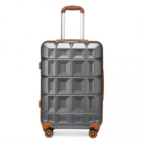 Easy Luggage K2292L - Kono 28 Inch Lightweight Hard Shell ABS Suitcase With TSA Lock - Grey