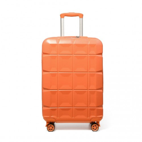 Easy Luggage K2292L - Kono 20 Inch Lightweight Hard Shell ABS Luggage Cabin Suitcase With TSA Lock - Orange