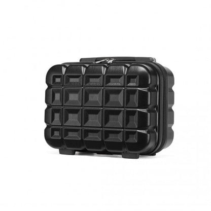 Easy Luggage K2292L - Kono 13 Inch Lightweight Hard Shell ABS Vanity Case - Black