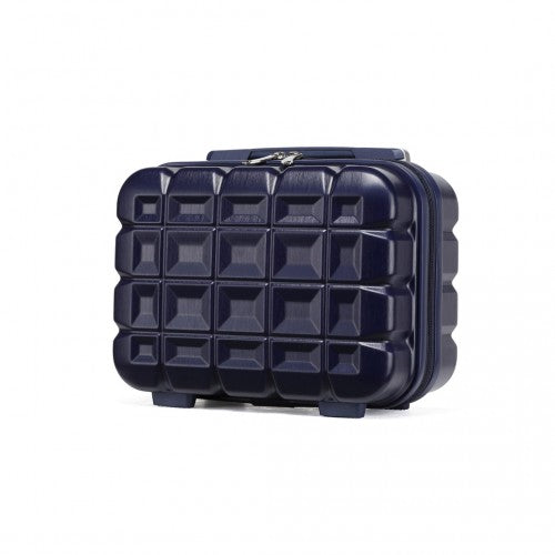 Easy Luggage K2292L - Kono 13 Inch Lightweight Hard Shell ABS Vanity Case - Navy