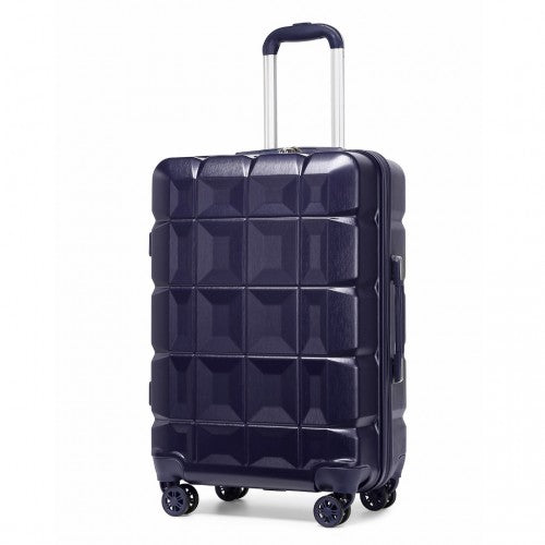 Easy Luggage K2292L - Kono 24 Inch Lightweight Hard Shell ABS Suitcase With TSA Lock - Navy